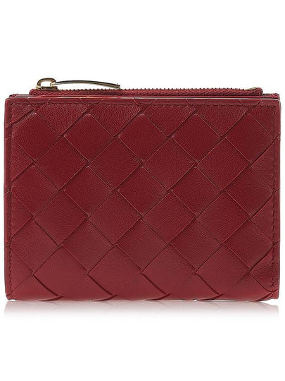 Intrecciato Zipper Small Half Wallet Apple Candy - BOTTEGA VENETA - BALAAN 2