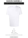 Men's Back Stitch Round Neck Short Sleeve T-Shirt White - MAISON MARGIELA - BALAAN 3