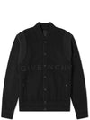 Embroidery Logo Wool Bomber Jacket Black - GIVENCHY - BALAAN 2