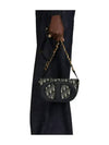 CD Signature Oblique Jacquard Shoulder Bag Blue - DIOR - BALAAN 3