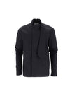 Neck Tie Collar Long Sleeve Shirts Black - NEW WAVE BOYS - BALAAN 1