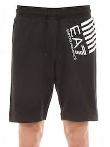 EA7Emporio Armani Logo Cotton Shorts - EMPORIO ARMANI - BALAAN 1