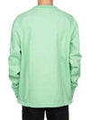 Acne Logo Print Sweatshirt Mint Green BI0082 - ACNE STUDIOS - BALAAN 5