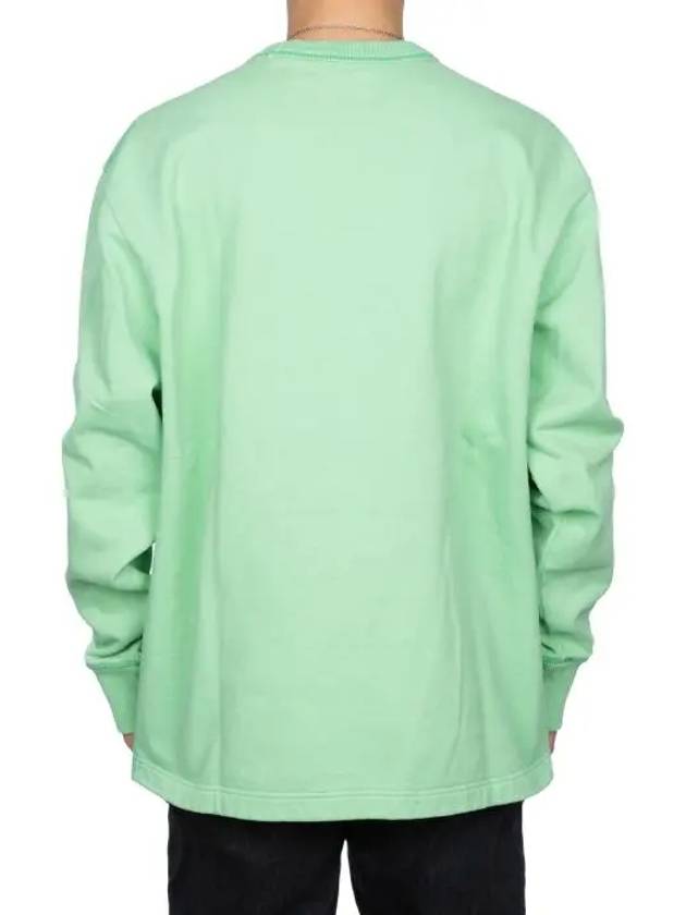 Acne Logo Print Sweatshirt Mint Green BI0082 - ACNE STUDIOS - BALAAN 5