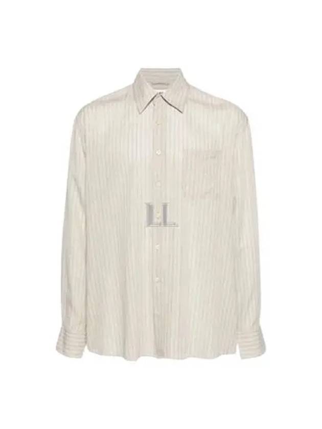 Above Striped Long Sleeve Shirt Ivory - OUR LEGACY - BALAAN 2