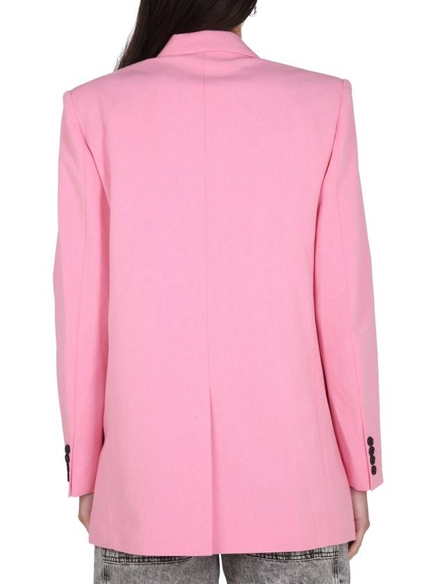 Nevim Double Breasted Blazer Jacket Pink - ISABEL MARANT - BALAAN 4