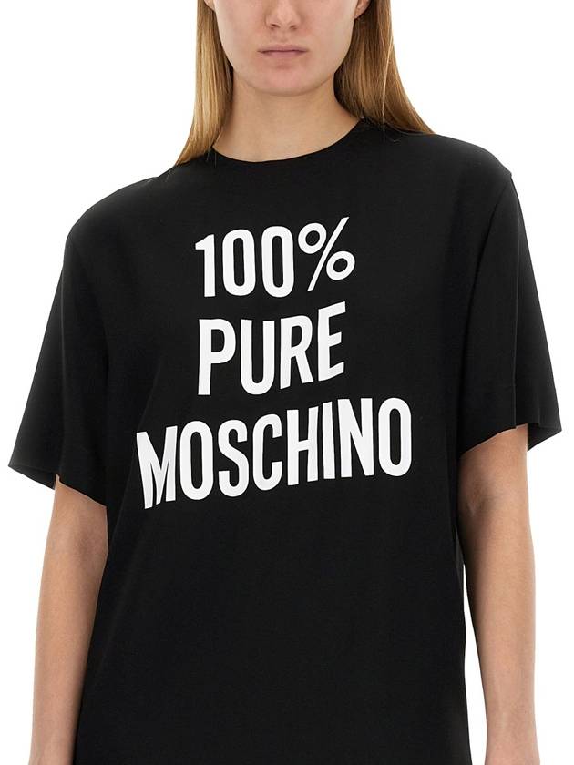 Midi Dress 04430533 1555 BLACK - MOSCHINO - BALAAN 4