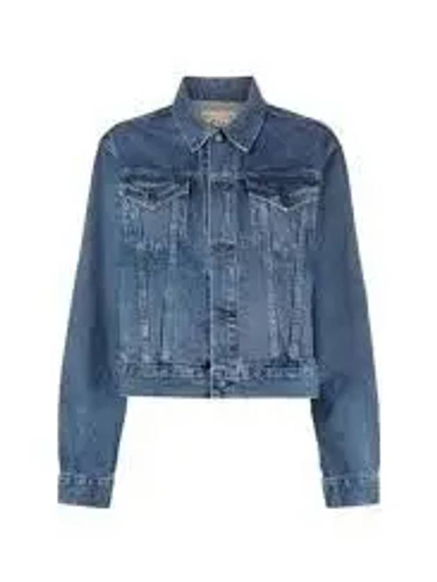 Cropped Denim Jacket Blue - POLO RALPH LAUREN - BALAAN 2