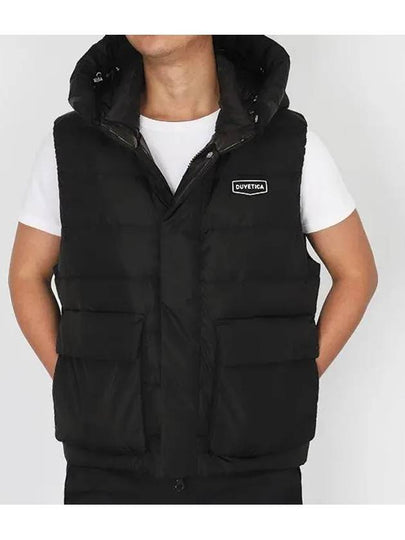 Men s goose down padded vest Bigio hoodie heavy VUDV30735 BKS - DUVETICA - BALAAN 2