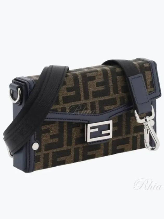 Baguette Soft Trunk Phone Pouch Cross Bag Brown - FENDI - BALAAN 2