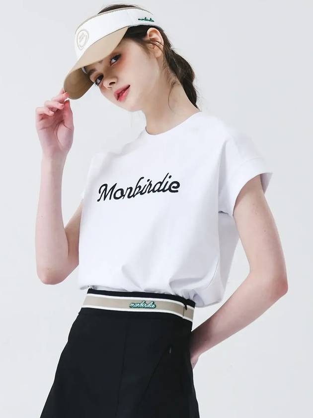 Artwork loose fit sleeveless t-shirt WHITE - MONBIRDIE GOLF - BALAAN 10