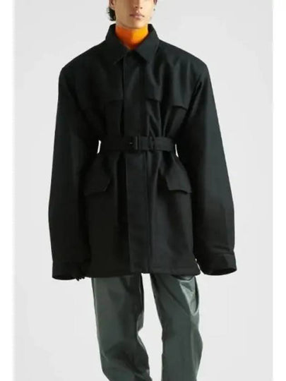 Technical Fabric Parka Black - PRADA - BALAAN 2