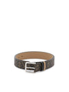 FF Motif Leather Belt Brown - FENDI - BALAAN 1