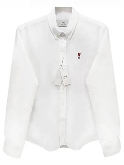 De Coeur Long Sleeve Shirt Ivory - AMI - BALAAN 2