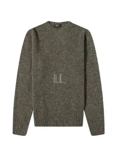 Lucas Alpaca Crew Knit Top Khaki - A.P.C. - BALAAN 2