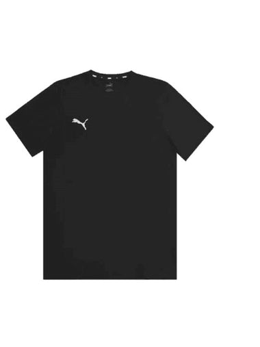 Team Goal Casual Short Sleeve T-Shirt Black - PUMA - BALAAN 1