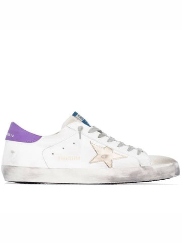 Superstar Purple Tab Low Top Sneakers White - GOLDEN GOOSE - BALAAN 1