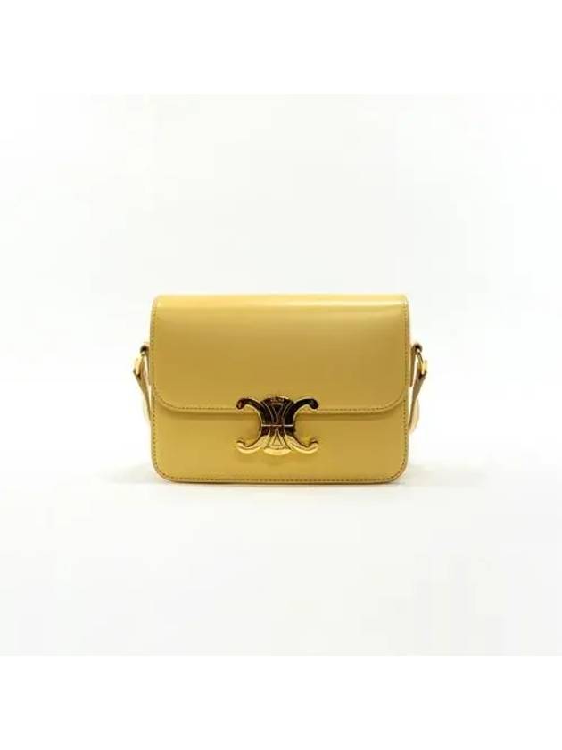 Teen Triomphe Shiny Calfskin Cross Bag Fallen - CELINE - BALAAN 5