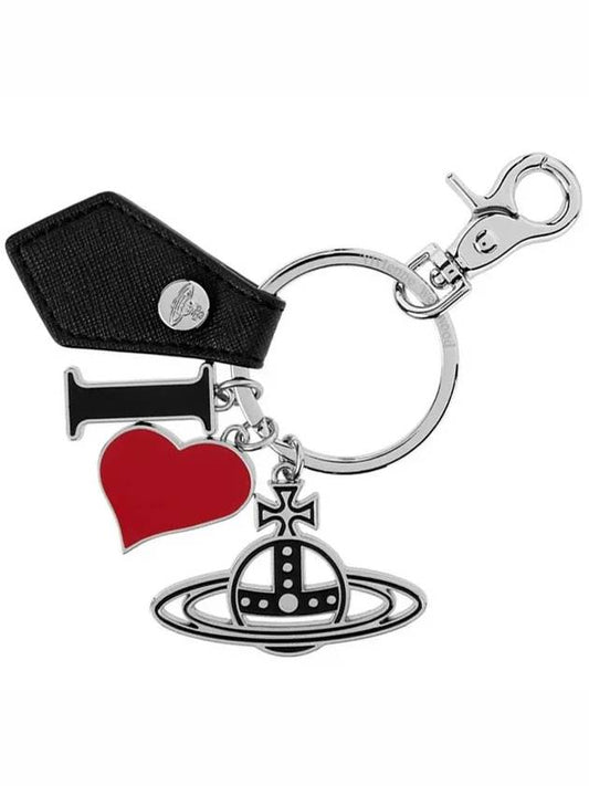 Polly I Love ORB Charm Key Holder Black - VIVIENNE WESTWOOD - BALAAN 2