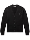 Bold Fox Head Patch Regular Cardigan Black - MAISON KITSUNE - BALAAN 2