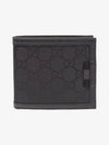 GG Supreme Canvas Half Wallet Black - GUCCI - BALAAN 3