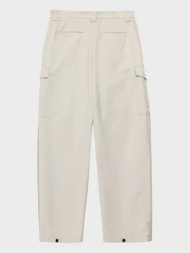 Cotton Pleated Pocket Wide Pants Ivory - NOIRER - BALAAN 4