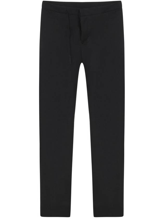 Men's Stitched Drawstring Wool Straight Pants Black - MAISON MARGIELA - BALAAN 1