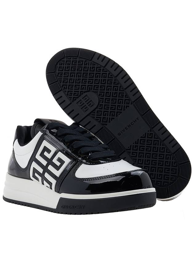 G4 Patent Leather Low-Top Sneakers Black White - GIVENCHY - BALAAN 6