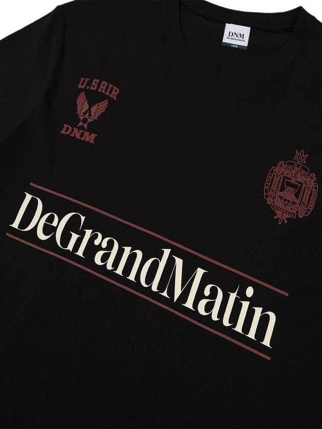 Vintage US Long Sleeved T-Shirt Black - DE GRAND MATIN - BALAAN 5