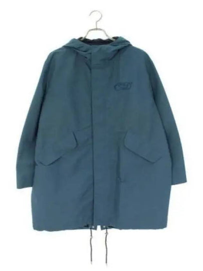 Homme Logo Fishtail Parka Blue - DIOR - BALAAN 2