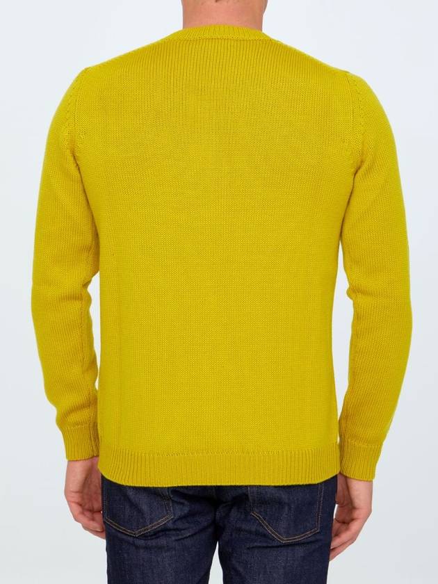 Yellow Merino Wool Sweater - ROBERTO COLLINA - BALAAN 4