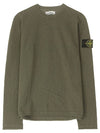 Men's Wappen Patch Round Neck Knit Top Green - STONE ISLAND - BALAAN 2