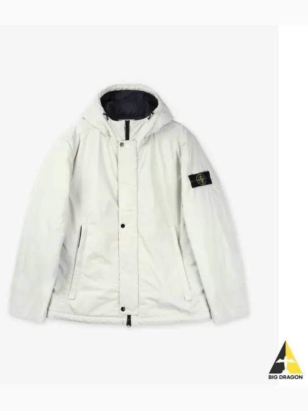 Techno Fabric Hooded Jacket Plaster - STONE ISLAND - BALAAN 2