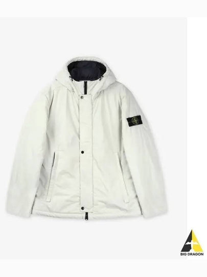 Techno Fabric Hooded Jacket Plaster - STONE ISLAND - BALAAN 2