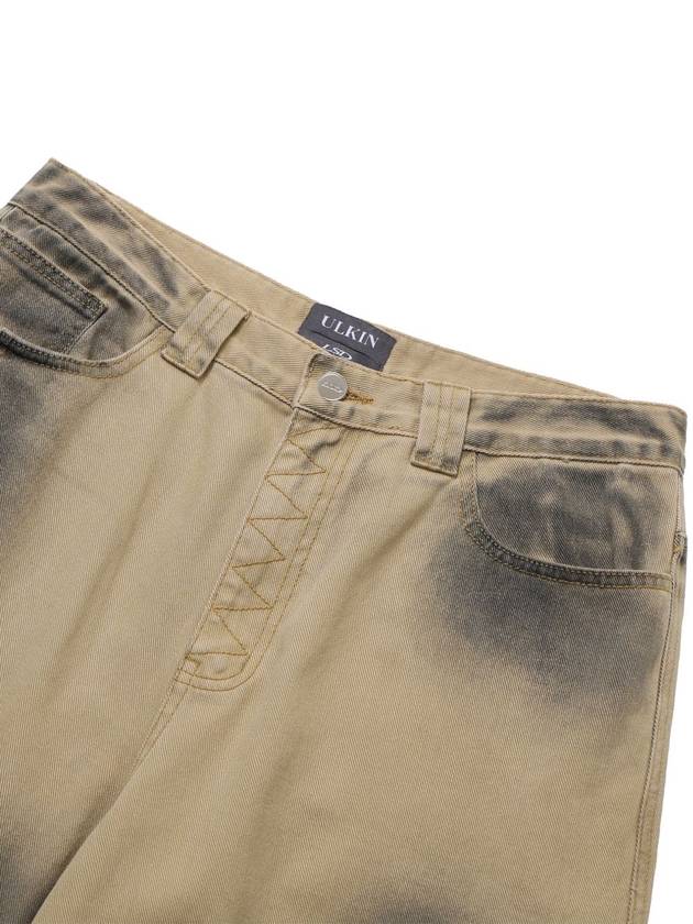 Runway Spray Chino Wide Pants Dusty Beige - ULKIN - BALAAN 4