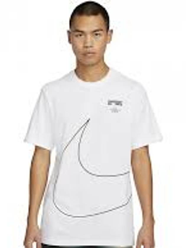 Sportswear Big Swoosh 2 Short Sleeve T-Shirt White - NIKE - BALAAN 3