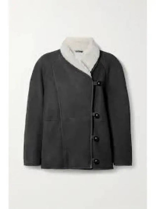 Avenilla shearling coat faded black MA127722A002E02FK - ISABEL MARANT - BALAAN 2