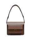 Trunk Medium Calfskin Shoulder Bag Brown - MARNI - BALAAN 2