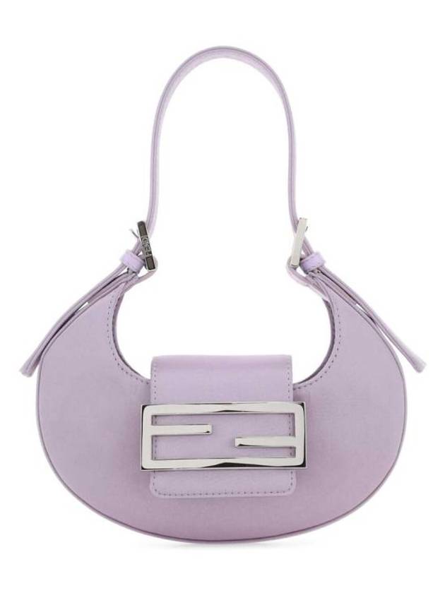 FF Cookie Mini Satin Hobo Shoulder Bag Lilac - FENDI - BALAAN 2