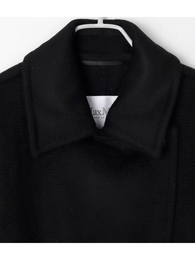 Manuela Icon Cashmere Single Coat Black - MAX MARA - BALAAN 4