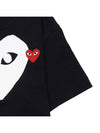 Men's Heart Short Sleeve T-Shirt AZ T116 051 BLACK - COMME DES GARCONS - BALAAN 6