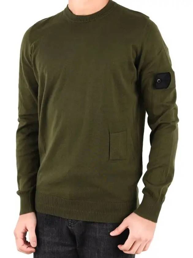 Shadow Project Soft Cotton Knit Top Khaki - STONE ISLAND - BALAAN 3