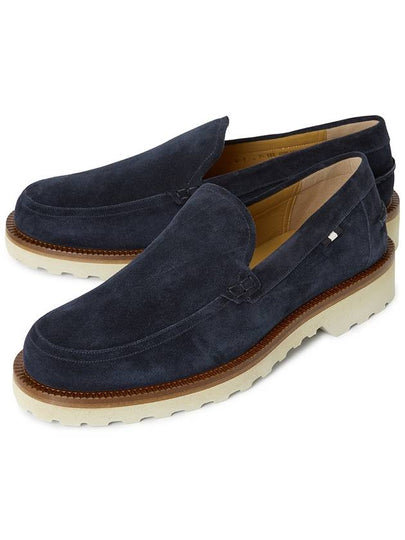 Norvald Leather Loafers Midnight Blue - BALLY - BALAAN 2