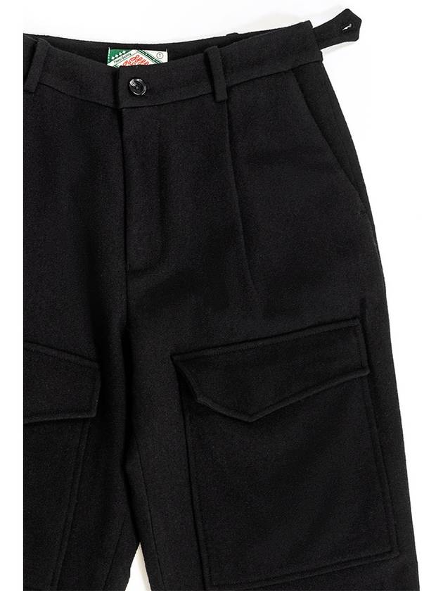 Men's Cargo Wool Pants Black I1WP01BK - IOEDLE - BALAAN 8