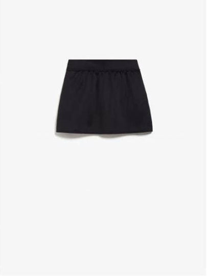 Nettuno Side Slit Nylon A-line Skirt Black - MAX MARA - BALAAN 2