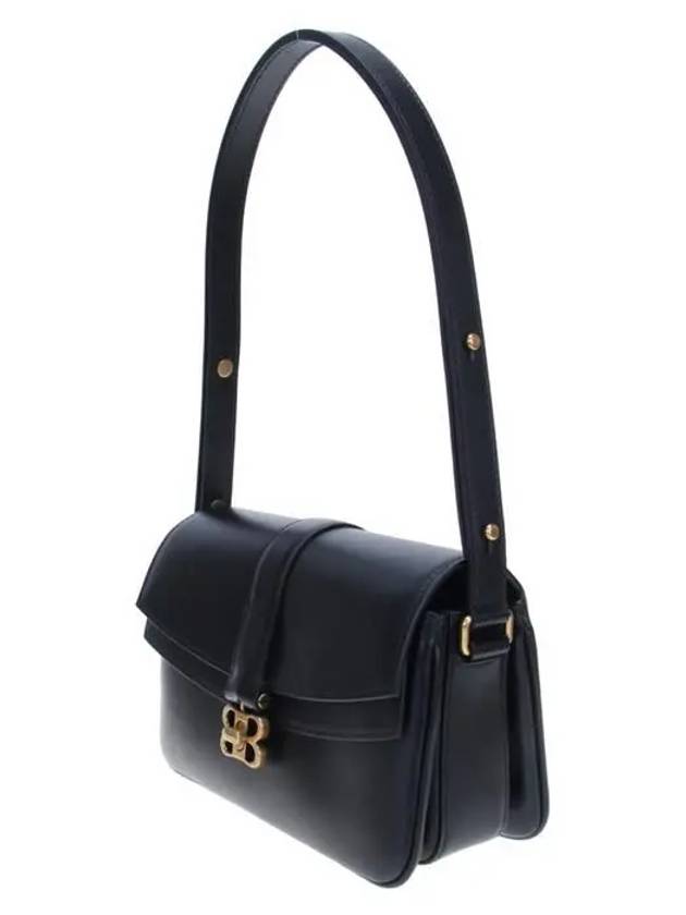 Women's BB Buckle Flap Shoulder Bag Black - BALENCIAGA - BALAAN 3