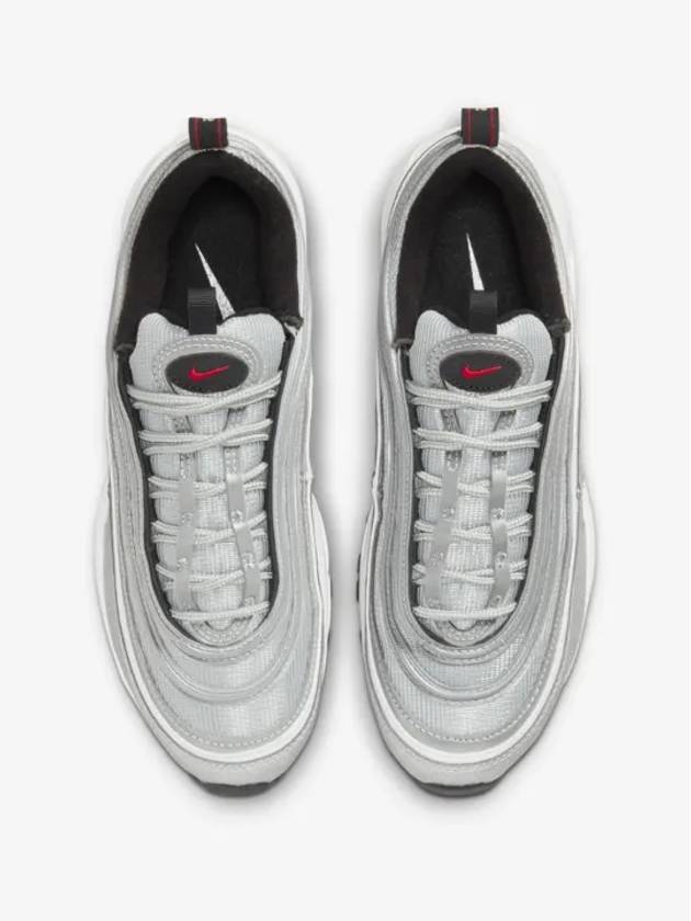 Air Max 97 Low Top Sneakers Metallic Silver and Chlorine Grey - NIKE - BALAAN 7