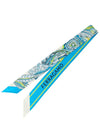 Togo Print Silk Scarf Turquoise - SALVATORE FERRAGAMO - BALAAN 3