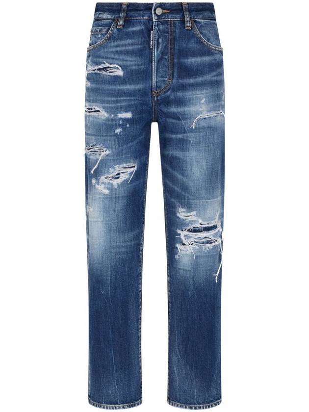 Denim Straight Pants S75LB0869 S30309470 DENIM - DSQUARED2 - BALAAN 2