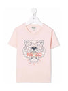 Kids Junior T Shirt K15486 471 Pink - KENZO - BALAAN 3